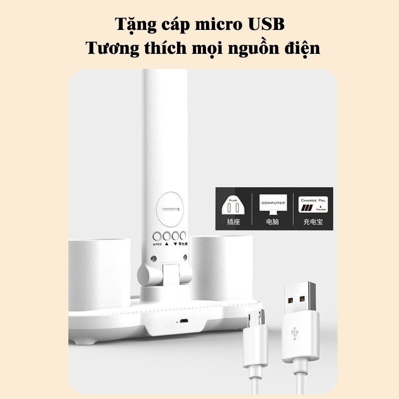 Đèn học chống cận - tích điện 3 màu
