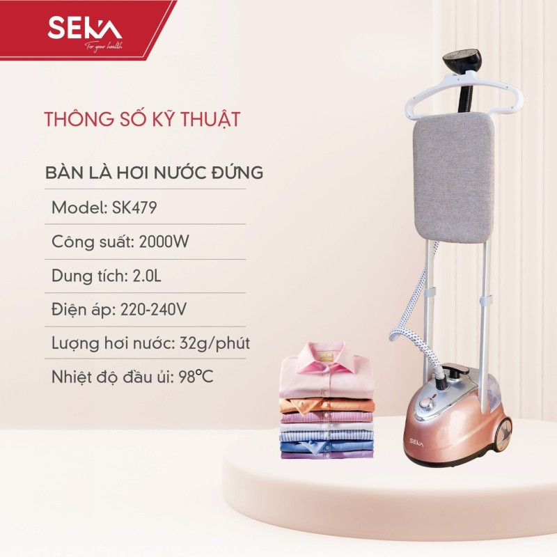 Bàn Là Hơi Nước Đứng SEKA SK479