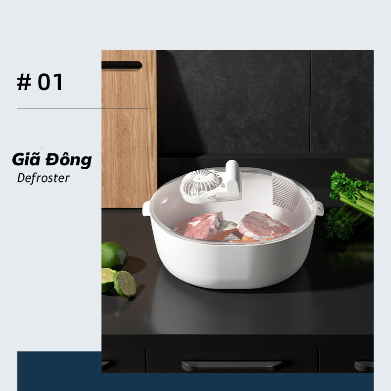 Máy Rã Đông Thực Phẩm Và Khử Khuẩn, Máy Rã Đông Thịt, Khử Khuẩn Rau Củ Quả, Sấy Khô Bát Đĩa