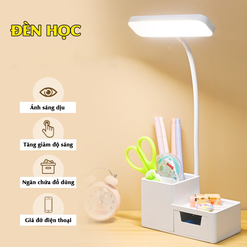 Đèn học chống cận - tích điện 3 màu